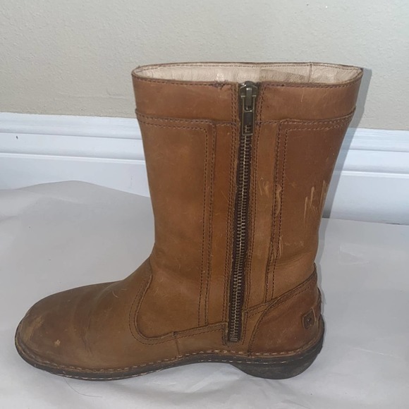 UGG Kaleen Boots Leather Mid-calf Braided Detail size 5 - Picture 4 of 8